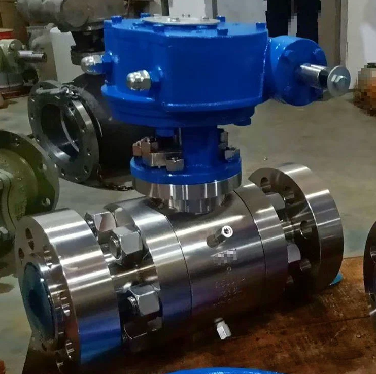 Q941F-25浮動(dòng)式電動(dòng)鍛鋼3片式法蘭球閥